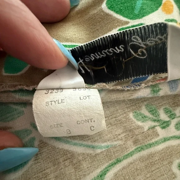 Vintage Herman Geist Midi Skirt Butterfly, Dragonfly & Floral Print 70’s Small-4 - Picture 12 of 16